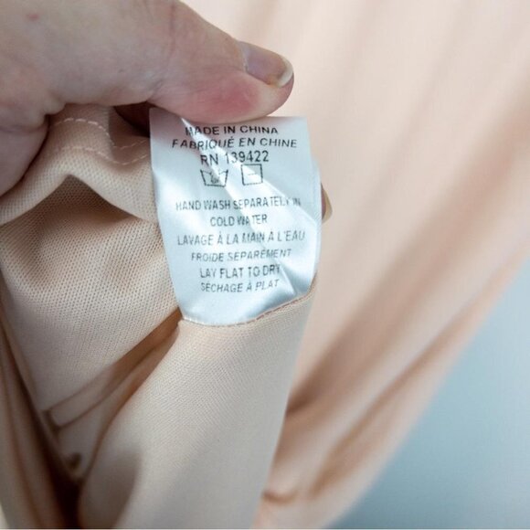 Tobi Womens Size Medium Blush Pink Slip Maxi Dress Lace Up Fairycore Ballet - Picture 6 of 11